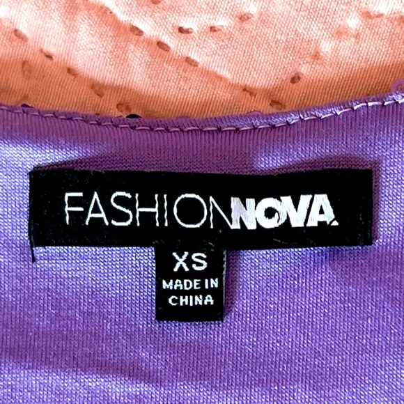 FASHION Nova Purple Sequin Mini Dress Petite XS - Picture 8 of 10